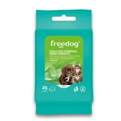 Freedog Doekjes Humedas Fresh (Aloe ) Pocket 25Ud 18x20Cm
