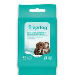 Freedog Doekjes Humedas Clorhexidina Grande 40Ud 28x18Cm