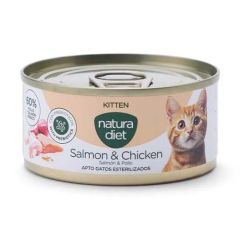 Natura Diet Cat Kitten Salmon & Chicken (Blik) - 24 x 85 gr
