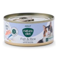 Natura Diet Cat Adult Fish & Rice (Blik) - 24 x 85 gr