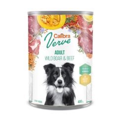 Calibra Dog GF Verve Adult Wild Zwijn & Rund (blik) 6 x 400 gram