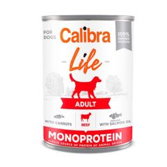 Calibra Dog Life Adult Rund & Wortel (blik) 6 x 400 gram