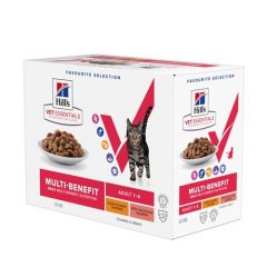 Hill´s VET Feline Multi-Benefit Adult Kip & Zalm (Zakjes) - 12 x 85 g