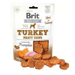 Brit Jerky Snack Meaty Coins Pavo - 80 gr