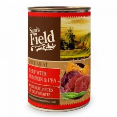 Sam´s Field True Meat Rundvlees met Pompoen & Erwten (Blik) - 6 x 400 gram