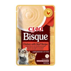 Churu Cat Bisque Kip met Rundvlees - 12 x 40 gr (Levertijd 3 - 5 dagen)