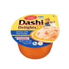 Churu Cat Dashi Delight Kip met Tonijn - 6 x 70 gram