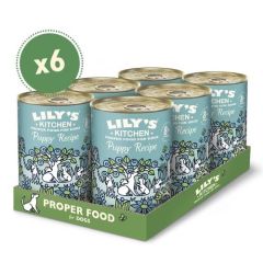 Lily's Kitchen Puppy Recipe With Turkey, Duck & Kale Tin 6X400 Gr (Envío 3 - 5 días)