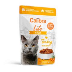 Calibra Cat Life Adult Kalkoen in Saus (Zakjes)
