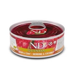Farmina N&D Kat Quinoa Huidvacht Haring (Blik)