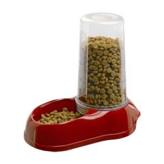 Voer- en water dispenser Ferplast Azimut Rood