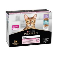 Pro Plan Kat Multipack Delicate Vis & Kalkoen (Zakjes)