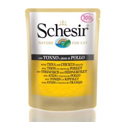 Schesir Kat Tonijn en Kip in Gelei (Zakjes)