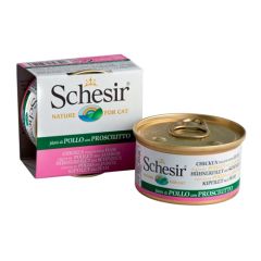 Schesir Kat Kipfilets en Ham in Gelei (Blik)