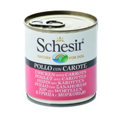 Schesir Hond Kip & Wortel (blik)