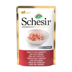 Schesir Kat Tonijn met Garnalen (Zakjes)