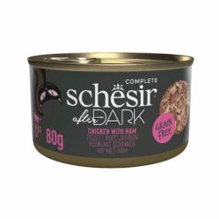 Schesir Kat After Dark Kipfilets met Ham (blik)