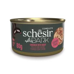 Schesir Kat After Dark Kipfilets met Rundvlees (blik)