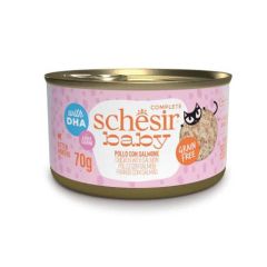 Schesir Kat Baby Kipfilets met Zalm (blik)