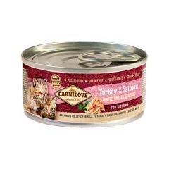 Carnilove Catten Kalkoen & Zalm Kitten (Blik) - 12 x 100 gram