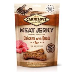 Carnilove Jerky Snacks Kwartel & Kip repen - 12 x 100 gram
