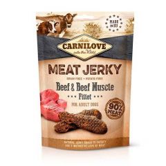 Carnilove Jerky Snacks Rund & Runderbiefstuk - 12 x 100 gram