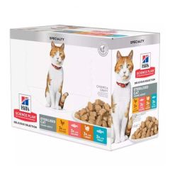 Hill´s Feline Sterilised Kip Zalm Kalkoen & Forel (Zakjes)