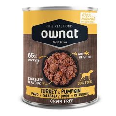 Ownat Wetline Dog Kalkoen & Pompoen (blik) 12 x 395 g