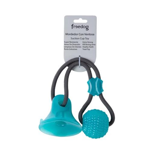 Freedog Juguete Pelota Mordedor Con Ventosa 43Cm