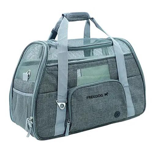 Freedog Transportin Crossworld Gris 51x23x35Cm