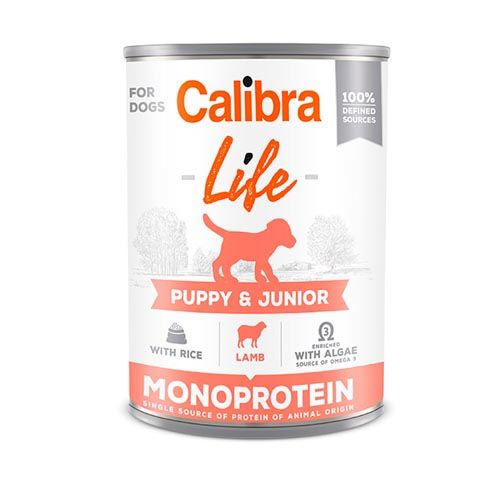 Calibra Dog Life Puppy Lam & Rijst (blik) 6 x 400 gram