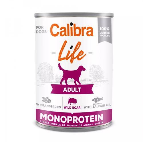 Calibra Dog Life Adult Wild Zwijn & Cranberry (blik) 6 x 400 gram