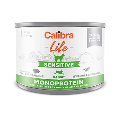 Calibra Cat Life Sensitive Konijn (blik) 6 x 200 gram