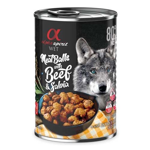 Alpha Spirit Gehaktballetjes met rundvlees en salie 400 gr x 6