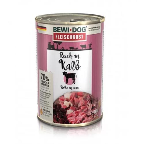 Bewi Dog Rijk aan Rundvlees (blik) 6 x 400 gram