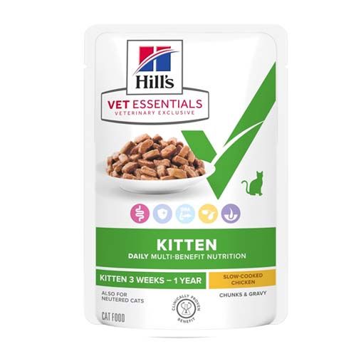Hill´s VET Feline Multi-Benefit Kitten Kip (Zakjes) - 12 x 85 g