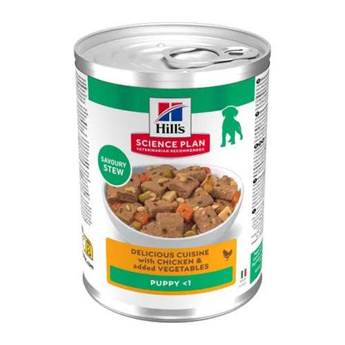 Hill's Canine Puppy Stew Chicken & Vegetables (Blik) - 12 x 363 gr