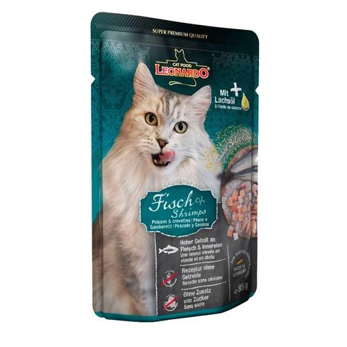 Leonardo Menu Vis & Garnalen (Zakjes) - 16 x 85 g