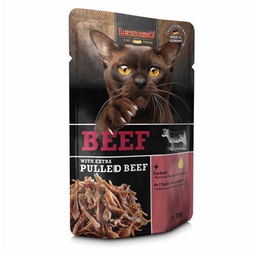 Leonardo Rundvlees + Extra Pulled Beef (Zakjes) 16 x 70 g