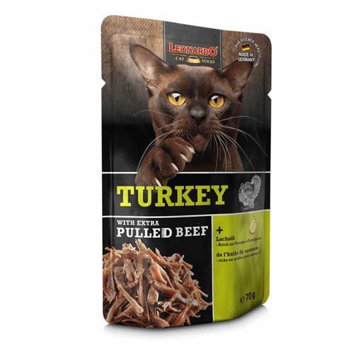 Leonardo Kalkoen + Extra Pulled Beef (Zakjes) 16 x 70 g