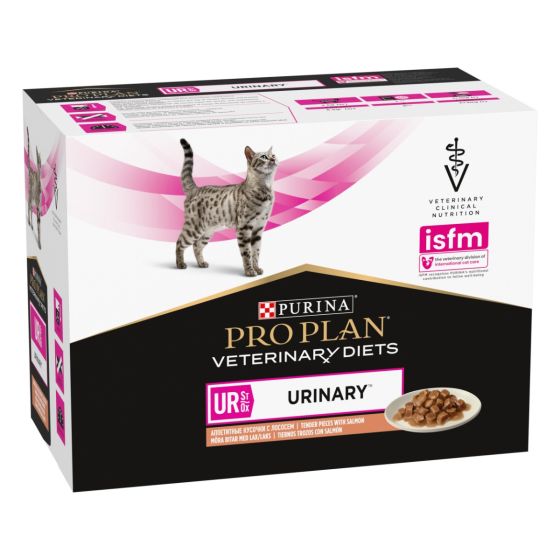 Purina Veterinary Diets Kat UR Urinary Zalm 85 g x 10 (Zakjes)