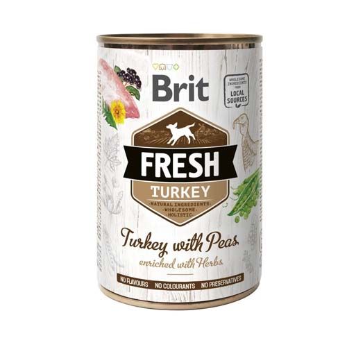 Brit Fresh Pavo Guisantes (Latas) - 6 x 400 gr