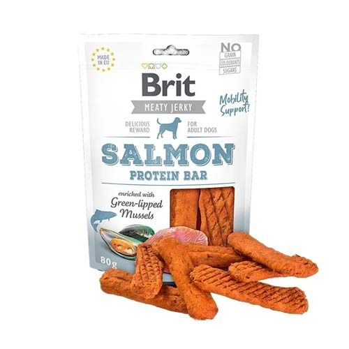 Brit Jerky Snack Protein Bar Salmon - 80 gr