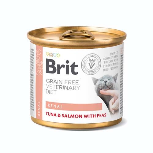 Brit GF Veterinary Diet Cat Renal (Blik) - 200 gr x 6