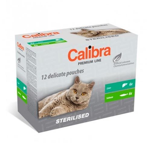 Calibra Kat Gesteriliseerd Multipack (Zakjes) 12 x 100 gram