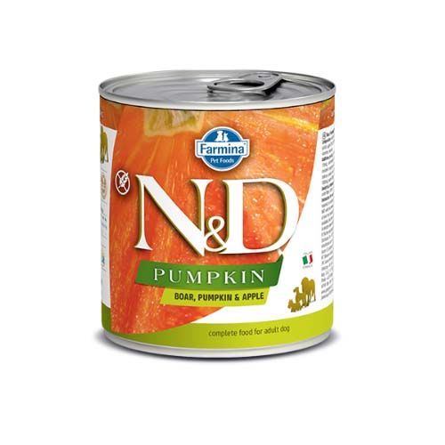 Farmina N&D Pumpkin Adult Wild Zwijn & Appel (blik) 285 g x 6