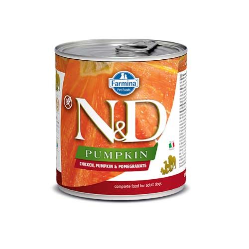 Farmina N&D Pumpkin Adult Kip & Granaatappel (blik) 285 g x 6