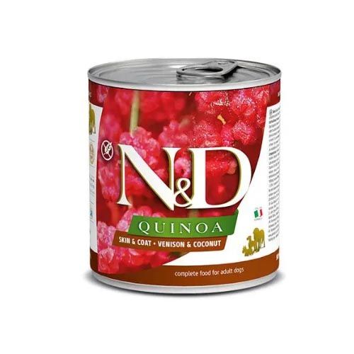 Farmina N&D Quinoa Skin Coat Kwartel (blik) 285 g x 6