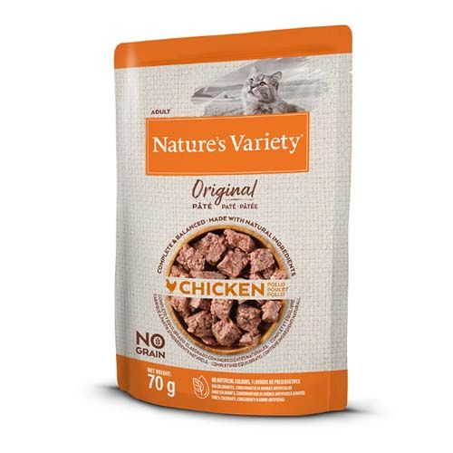Nature´s Variety Feline Adult Original Pate (Zakjes) 70 g x 12