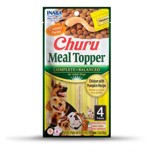 Churu Hondenvoer Topper Kip & Pompoen - 12 x 56 gr (Levertijd 3 - 5 dagen)